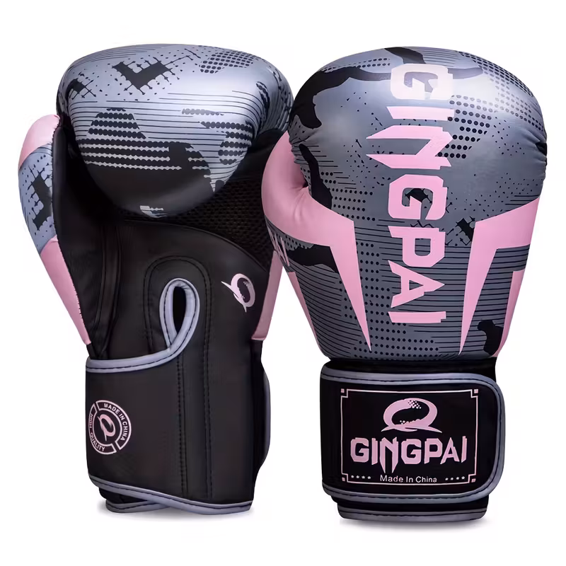 Перчатки для бокса GINGPAI PRO 6-16OZ двухцветные