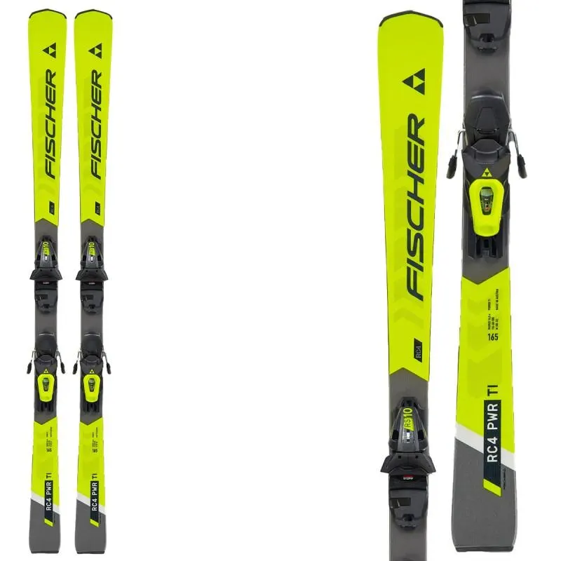 Горные лыжи Fischer RC4 Power TI 160 см с креплениями