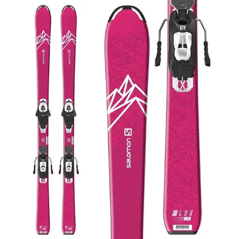 Юниорские лыжи Salomon QST Lux JR 130 см с креплениями